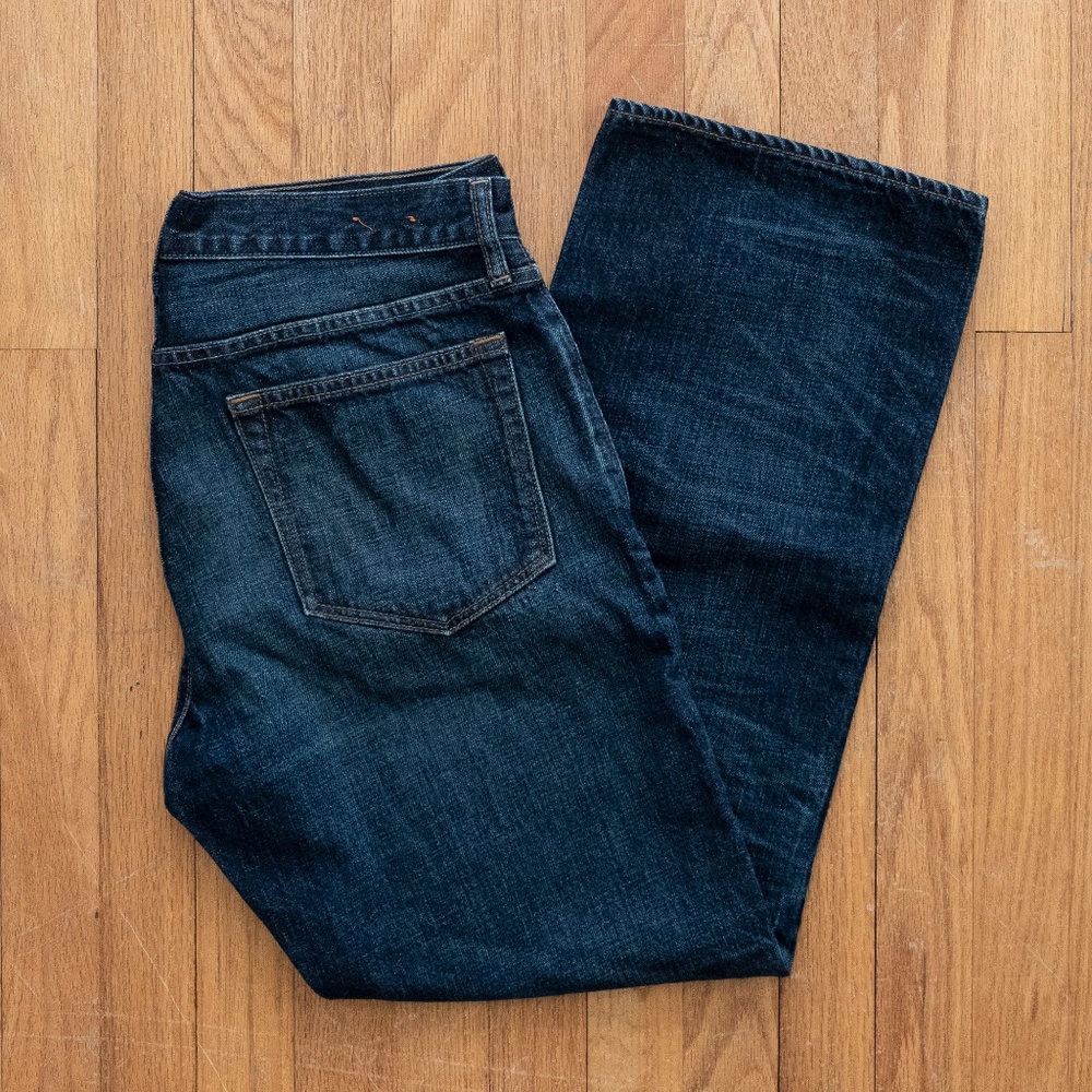 Men's J Crew Dark Wash Vintage Bootcut Jeans 33x30